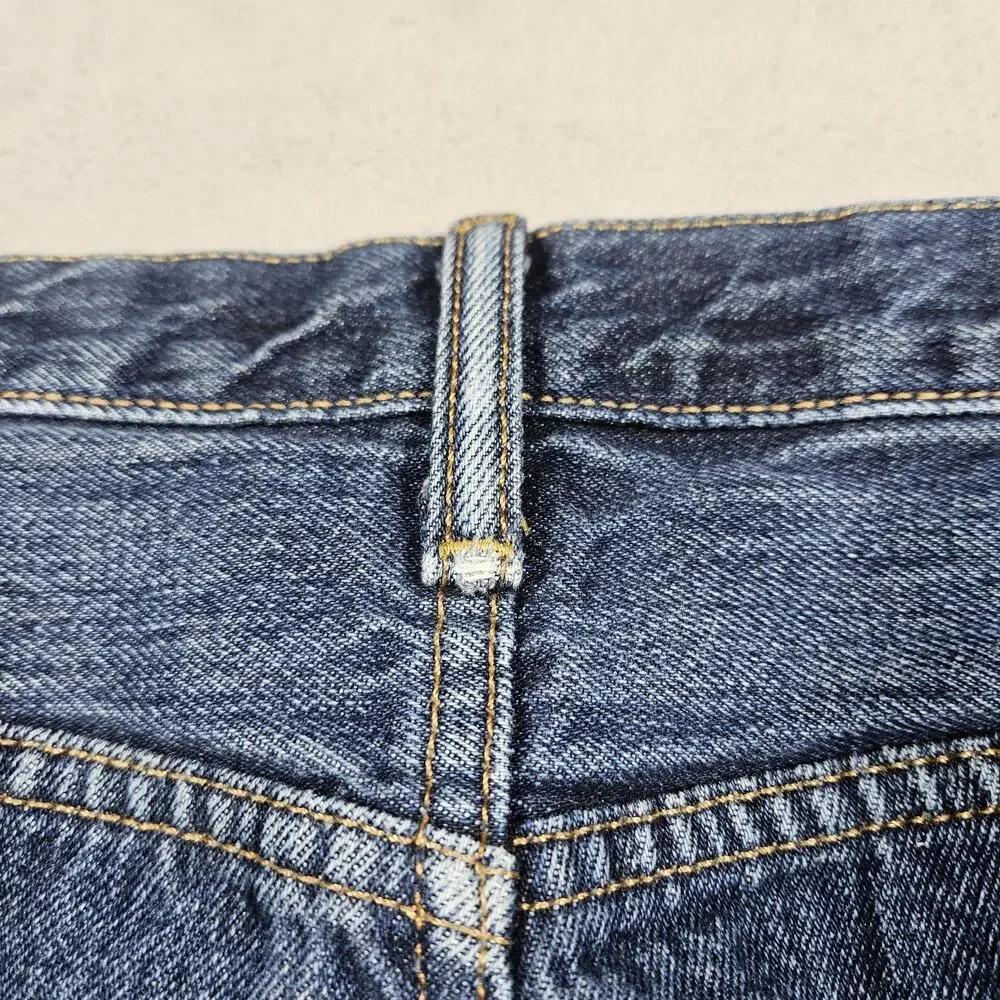 Levi's 501 Jeans Mens‎ 34x33 Original Fit Button Fly Med Wash Distressing Faded